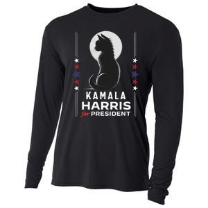 Kamala Harris Cat Ladies Vote Positive Funny 2024 Cooling Performance Long Sleeve Crew