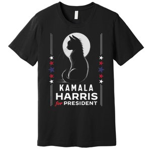 Kamala Harris Cat Ladies Vote Positive Funny 2024 Premium T-Shirt