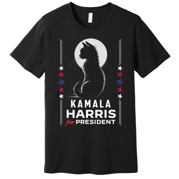 Kamala Harris Cat Ladies Vote Positive Funny 2024 Premium T-Shirt