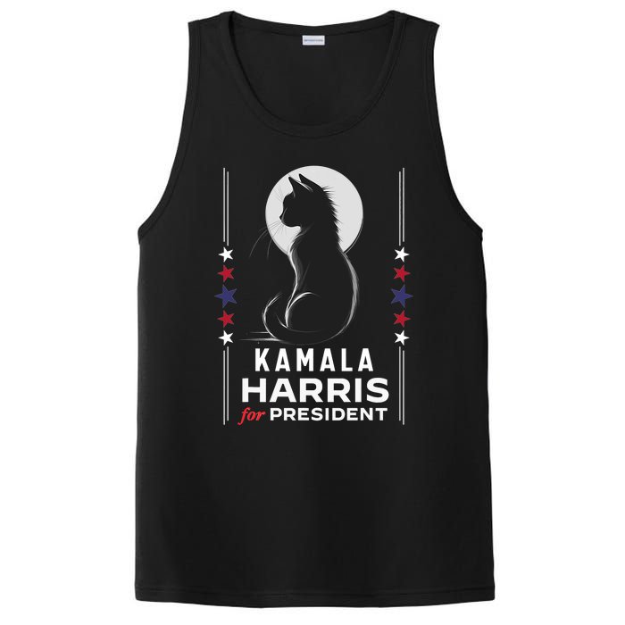 Kamala Harris Cat Ladies Vote Positive Funny 2024 PosiCharge Competitor Tank