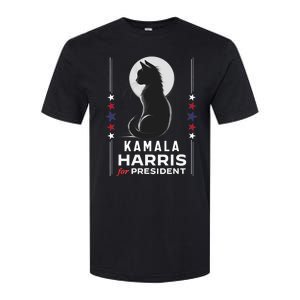 Kamala Harris Cat Ladies Vote Positive Funny 2024 Softstyle CVC T-Shirt