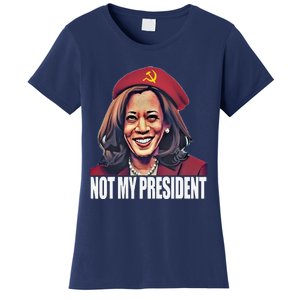 Kamala Harris Communist Not My President 2024 Election Women's T-Shirt