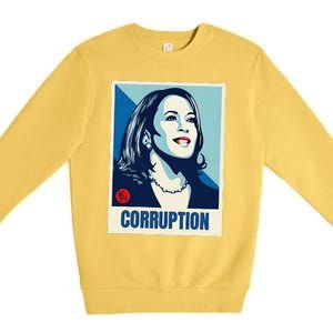 Kamala Harris Corruption Premium Crewneck Sweatshirt