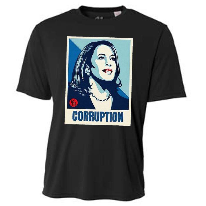 Kamala Harris Corruption Cooling Performance Crew T-Shirt