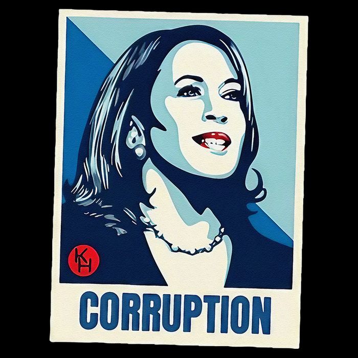 Kamala Harris Corruption Drawstring Bag