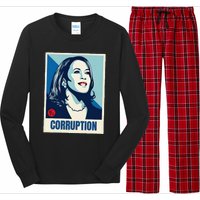 Kamala Harris Corruption Long Sleeve Pajama Set