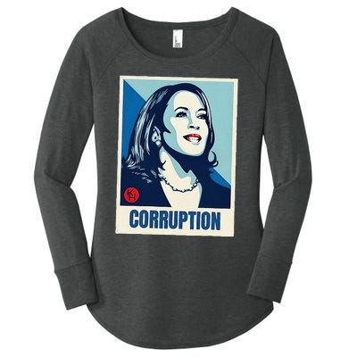 Kamala Harris Corruption Women's Perfect Tri Tunic Long Sleeve Shirt