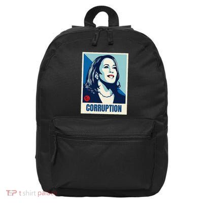 Kamala Harris Corruption 16 in Basic Backpack