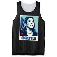 Kamala Harris Corruption Mesh Reversible Basketball Jersey Tank