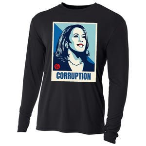 Kamala Harris Corruption Cooling Performance Long Sleeve Crew