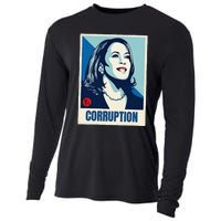 Kamala Harris Corruption Cooling Performance Long Sleeve Crew