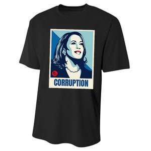 Kamala Harris Corruption Performance Sprint T-Shirt