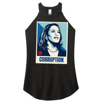 Kamala Harris Corruption Women’s Perfect Tri Rocker Tank