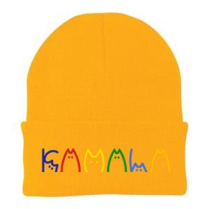 Kamala Harris Cat Lettering Funny Knit Cap Winter Beanie