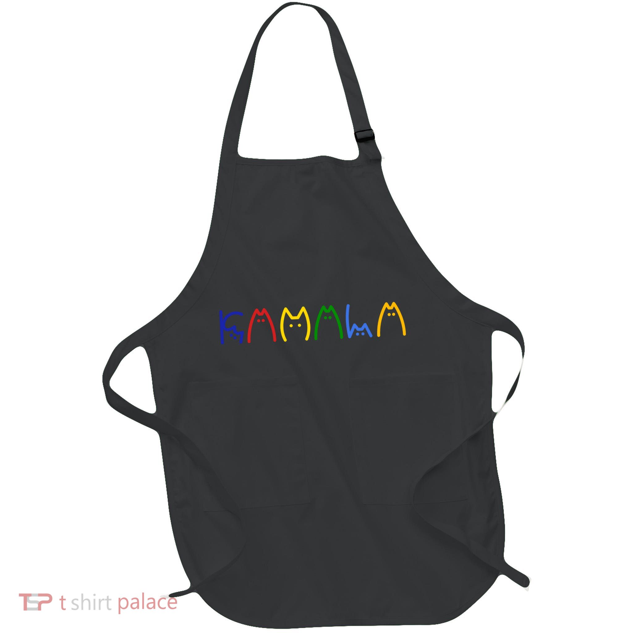 Kamala Harris Cat Lettering Funny Full-Length Apron With Pockets