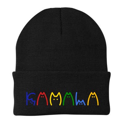 Kamala Harris Cat Lettering Funny Beanie