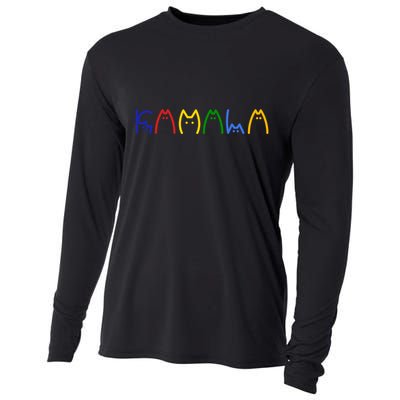 Kamala Harris Cat Lettering Funny Cooling Performance Long Sleeve Crew