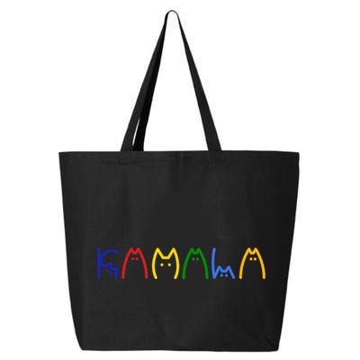Kamala Harris Cat Lettering Funny 25L Jumbo Tote