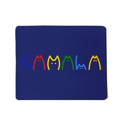 Kamala Harris Cat Lettering Funny Mousepad