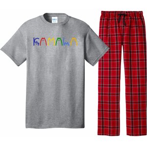 Kamala Harris Cat Lettering Funny Pajama Set