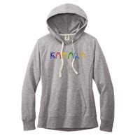 Kamala Harris Cat Lettering Funny Women's Fleece Hoodie