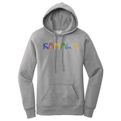 Kamala Harris Cat Lettering Funny Women's Pullover Hoodie