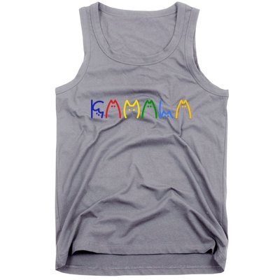 Kamala Harris Cat Lettering Funny Tank Top