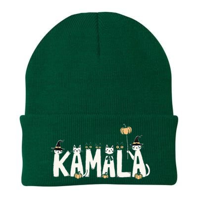 Kamala Halloween Cat Lover Witch Name Design Knit Cap Winter Beanie