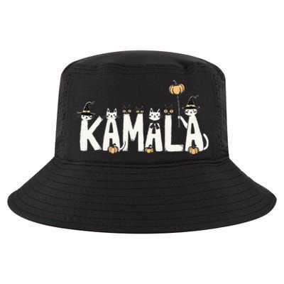 Kamala Halloween Cat Lover Witch Name Design Cool Comfort Performance Bucket Hat