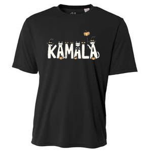 Kamala Halloween Cat Lover Witch Name Design Cooling Performance Crew T-Shirt