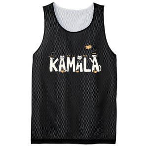 Kamala Halloween Cat Lover Witch Name Design Mesh Reversible Basketball Jersey Tank