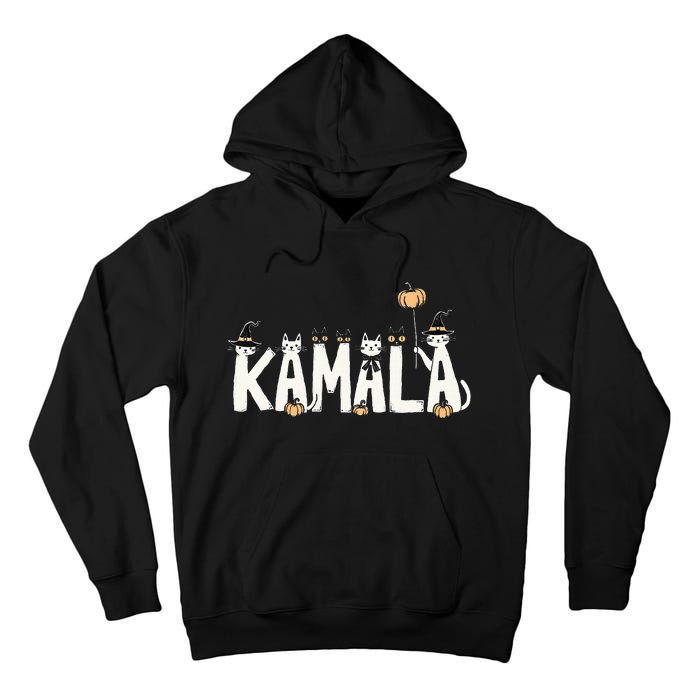 Kamala Halloween Cat Lover Witch Name Design Tall Hoodie