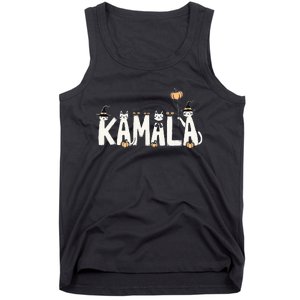 Kamala Halloween Cat Lover Witch Name Design Tank Top