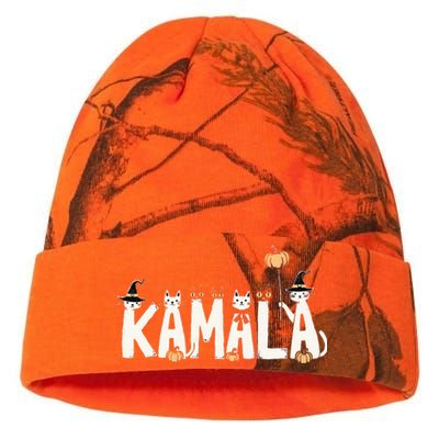 Kamala Halloween Cat Lover Witch Name Design Kati Licensed 12" Camo Beanie