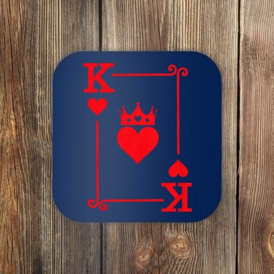 King Hearts Card Costume Playing Cards King Of Hearts Coaster