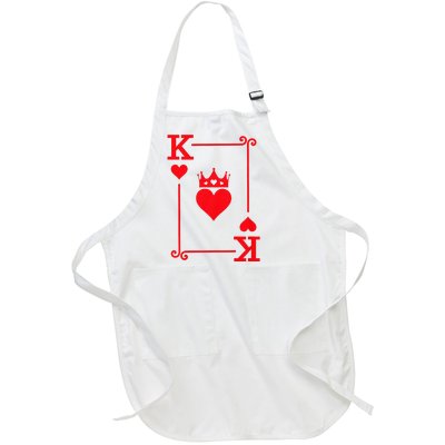 King Hearts Card Costume Playing Cards King Of Hearts Full-Length Apron With Pockets