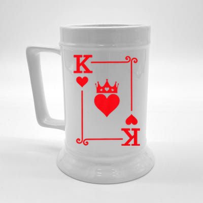 King Hearts Card Costume Playing Cards King Of Hearts Beer Stein