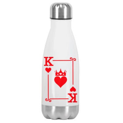 King Hearts Card Costume Playing Cards King Of Hearts Stainless Steel Insulated Water Bottle