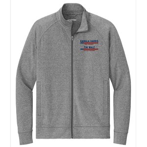 Kamala Harris Cat Lettering Positive Minimalist Premium Stretch Full-Zip Cadet Jacket