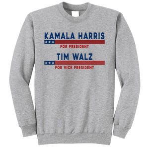 Kamala Harris Cat Lettering Positive Minimalist Premium Tall Sweatshirt