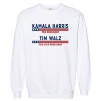 Kamala Harris Cat Lettering Positive Minimalist Premium Garment-Dyed Sweatshirt