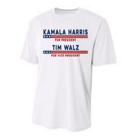 Kamala Harris Cat Lettering Positive Minimalist Premium Performance Sprint T-Shirt