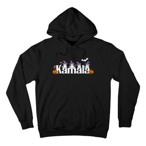 Kamala Harris Cat Lettering Funny Halloween Kamala Cat Hoodie