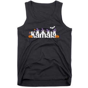 Kamala Harris Cat Lettering Funny Halloween Kamala Cat Tank Top