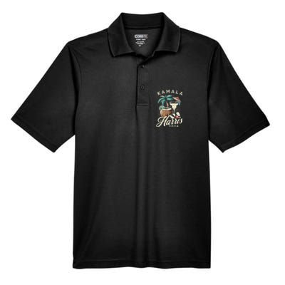 Kamala Harris Coconut Tree Men's Origin Performance Piqué Polo