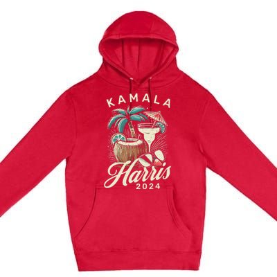 Kamala Harris Coconut Tree Premium Pullover Hoodie