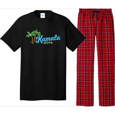 Kamala Harris Coconut Tree 2024 Democrat For President Pajama Set