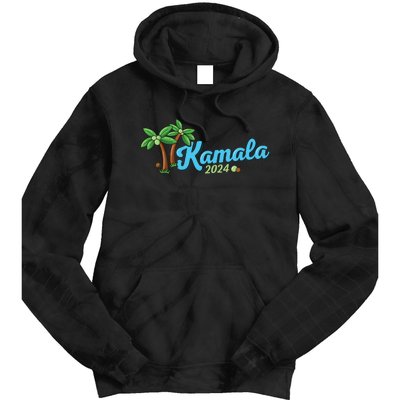 Kamala Harris Coconut Tree 2024 Democrat For President Tie Dye Hoodie