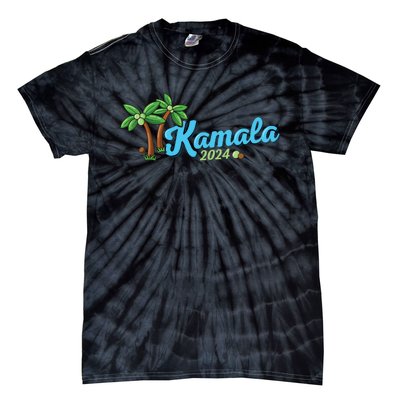 Kamala Harris Coconut Tree 2024 Democrat For President Tie-Dye T-Shirt