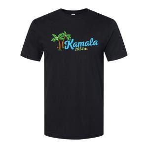 Kamala Harris Coconut Tree 2024 Democrat For President Softstyle CVC T-Shirt